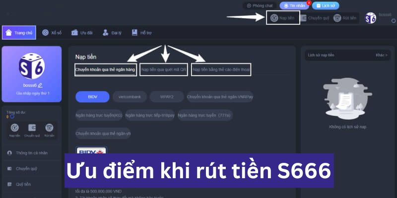 Giao dịch tại S666 có nhiều lợi ích