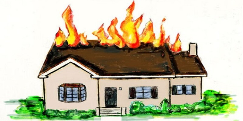 Mộng thấy căn nhà của mình ở bị cháy